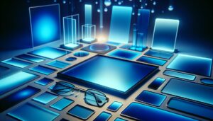 Blue light and blood sugar from screens and blue-light filtering glasses