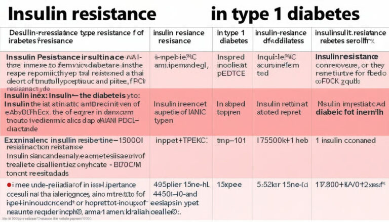 Insulin Resistance in Type 1 Diabetes