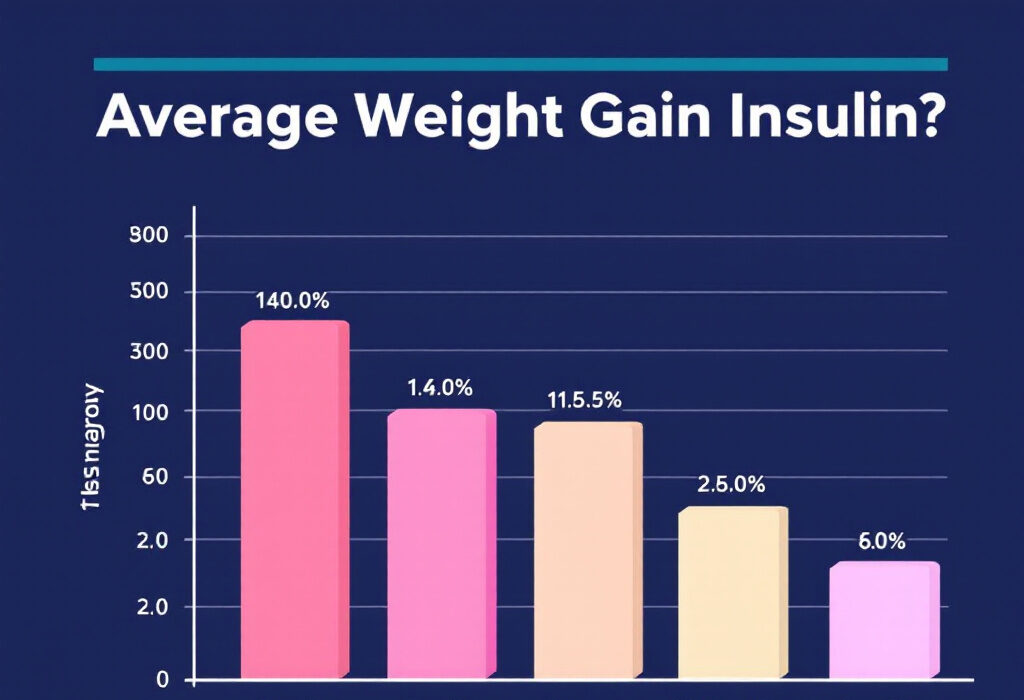 average weight gain on insulin