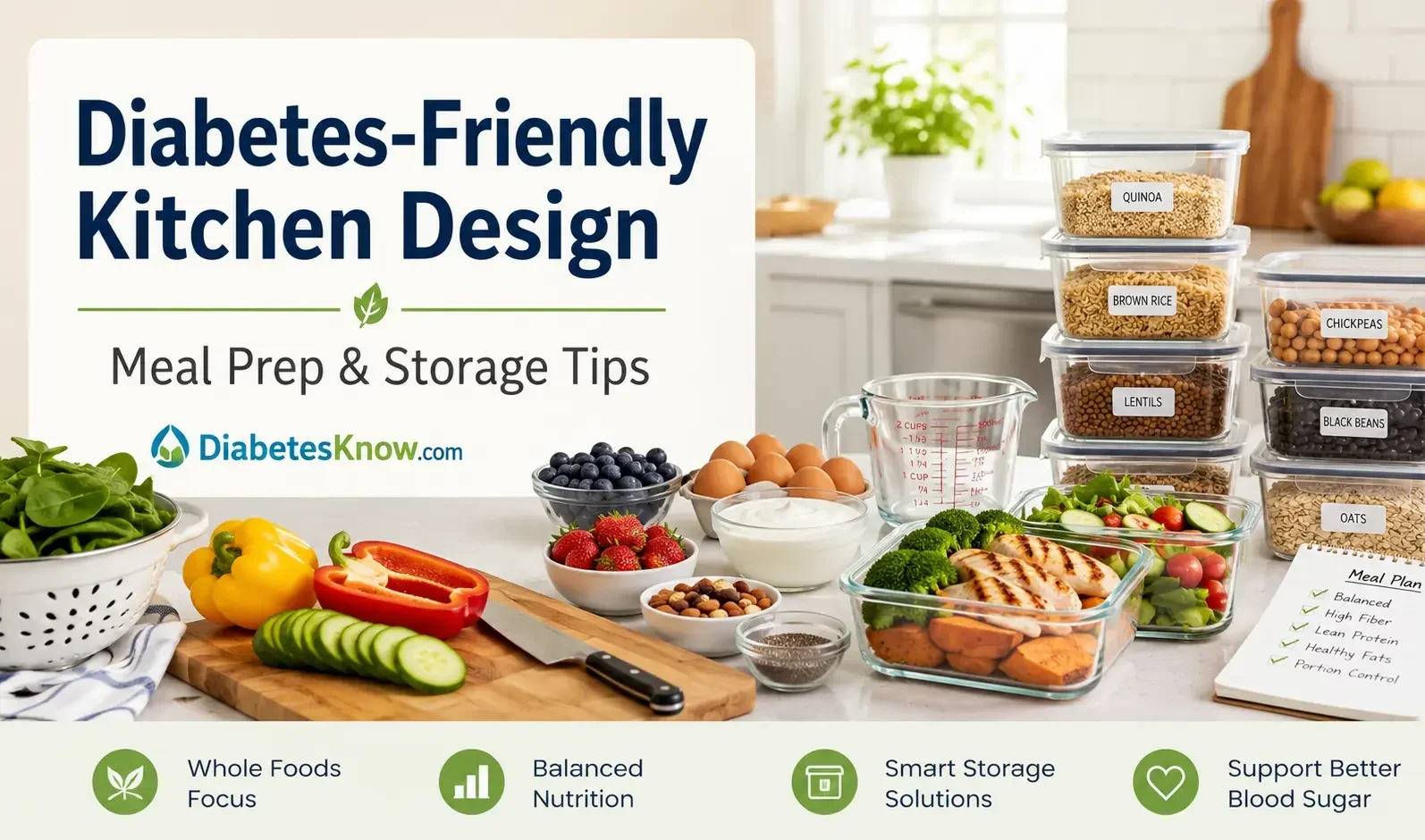 Diabetes-Friendly Kitchen Design - How to Set Up Your Kitchen for Better Meal Prep