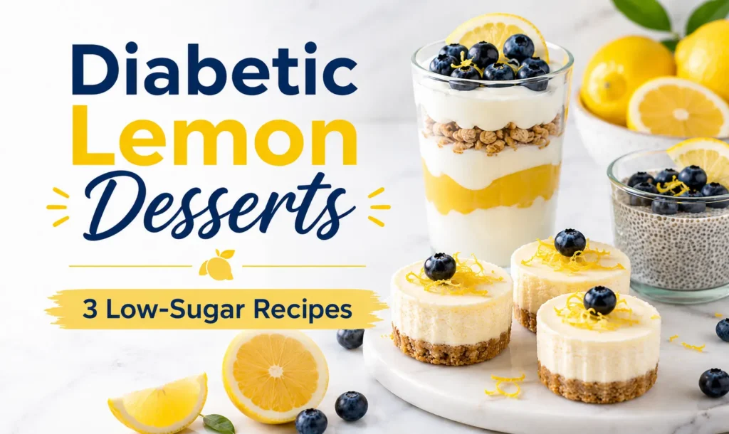 Diabetic Lemon Desserts - 3 Low-Sugar Recipes