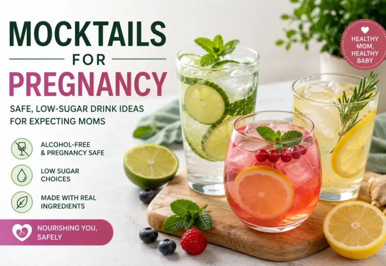 Mocktails for Pregnancy - Safe, Low-Sugar Drinks for Expecting Moms