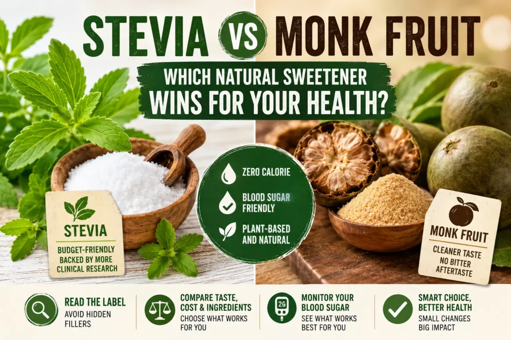 Stevia vs Monk Fruit - Which Natural Sweetener Wins for Your Health?