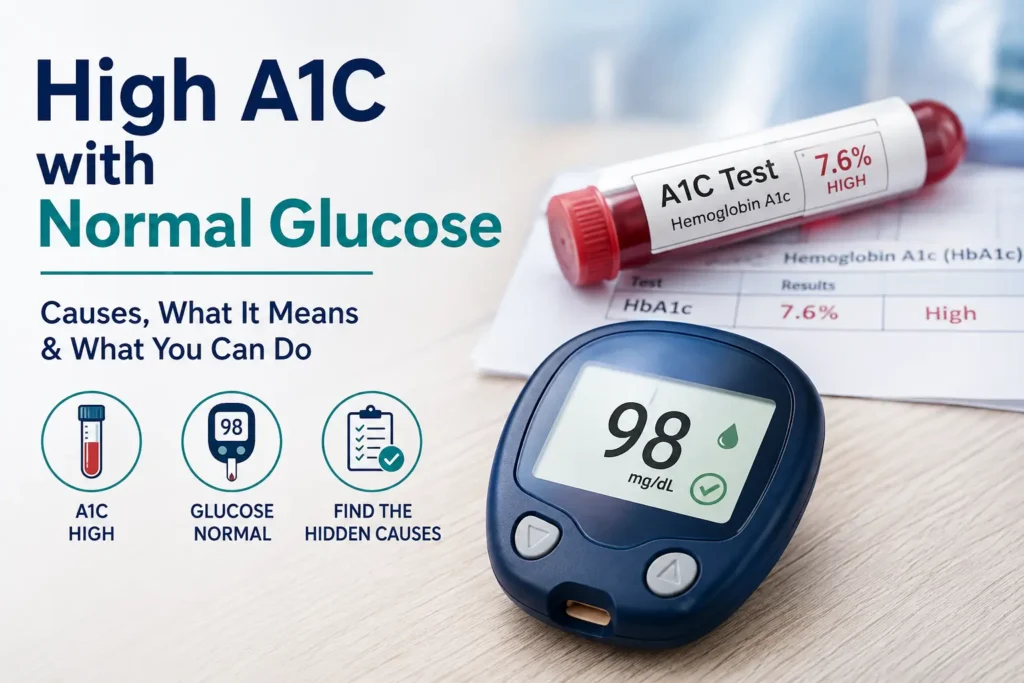 High A1C with Normal Glucose - Causes & What to Do
