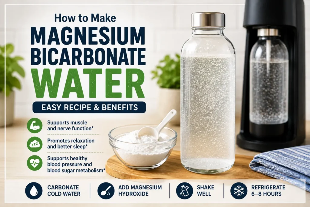 How to Make Magnesium Bicarbonate Water - Recipe and Benefits