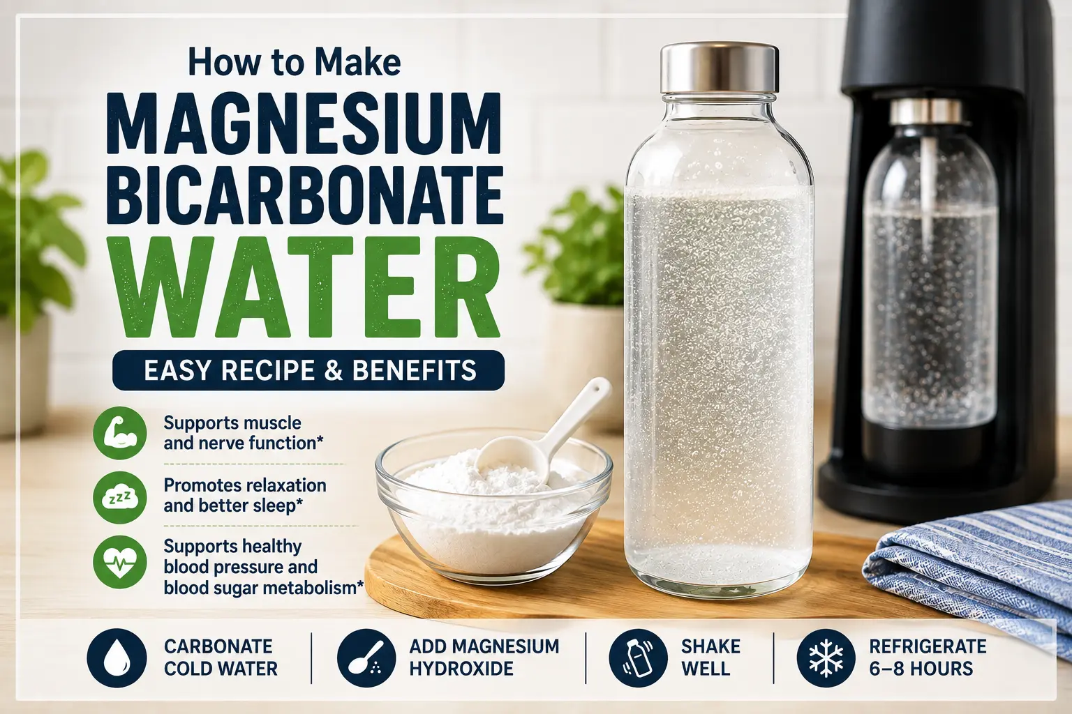 How to Make Magnesium Bicarbonate Water - Recipe and Benefits
