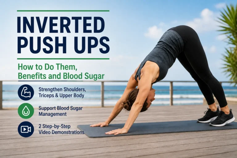 Inverted Push Ups - How to Do Them, Benefits and Blood Sugar