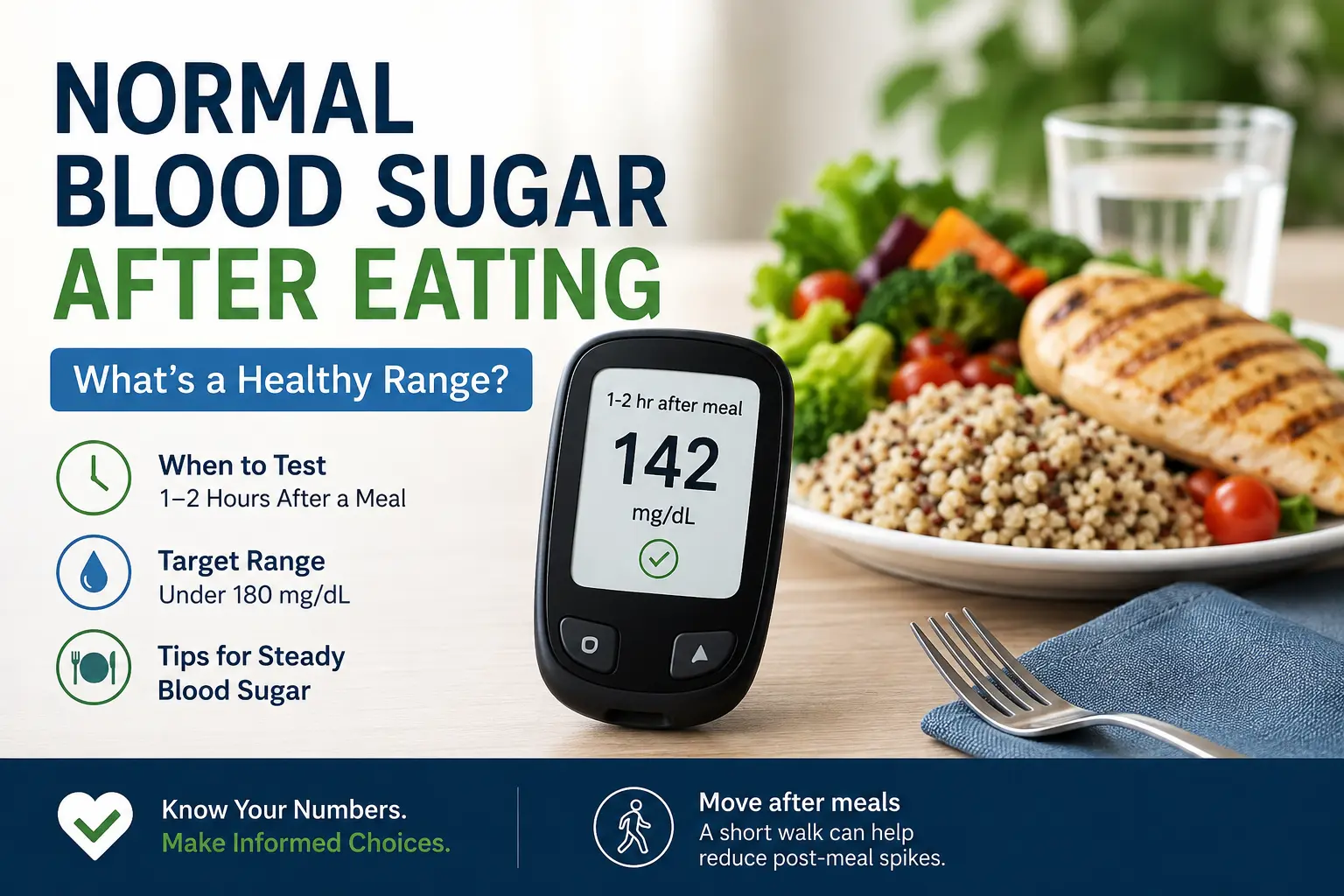 Normal Blood Sugar After Eating - What’s a Healthy Range?