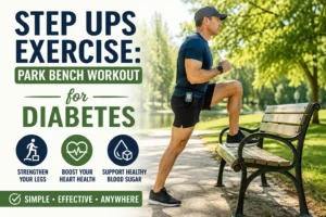 Step Ups Exercise - Park Bench Workout for Diabetes