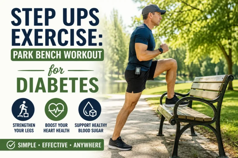 Step Ups Exercise - Park Bench Workout for Diabetes